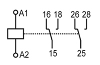 Схема подключения реле ВЛ-162
