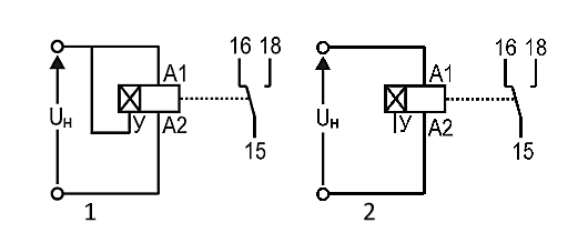 Схема подключения реле ВЛ-164