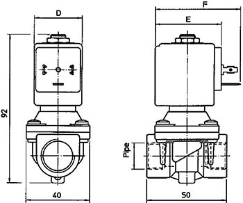 Рис.1. Внешний вид клапана электромагнитного 21H8KB120